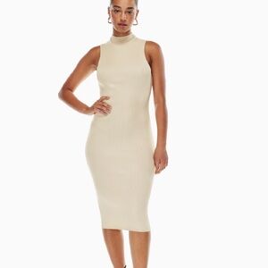 NWT Babaton Sleeveless Pink Midi Dress